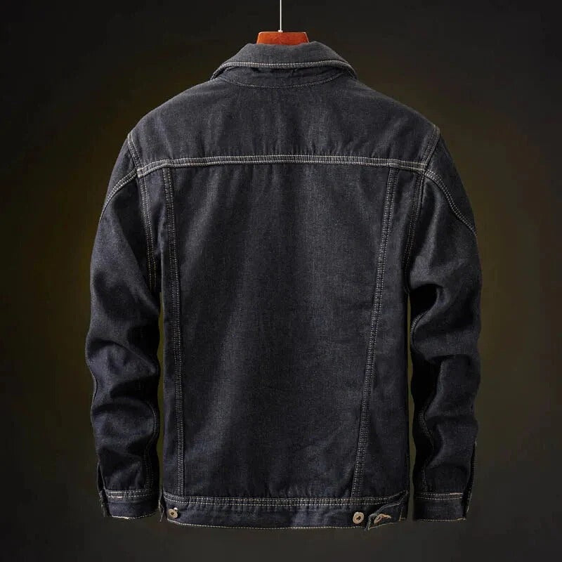 Colin - Denim Jacket with Fleece-Lined Winter Warmth