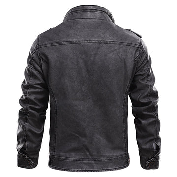 Stylish Men's Leather Jacket - Premium Quality Biker Coat for Fashion & Comfort - Perfect for All Seasons