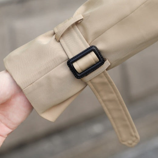 Men's Stylish Long Trench Coat with Buckle – Trendy Outerwear for Fashionable Looks and Ultimate Comfort