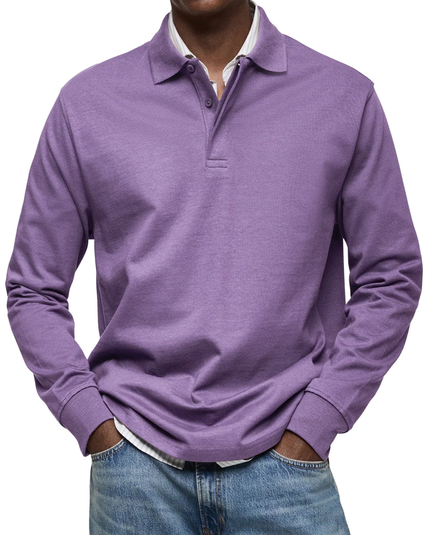 Bruno™ - Relaxed Fit Long Sleeve Polo