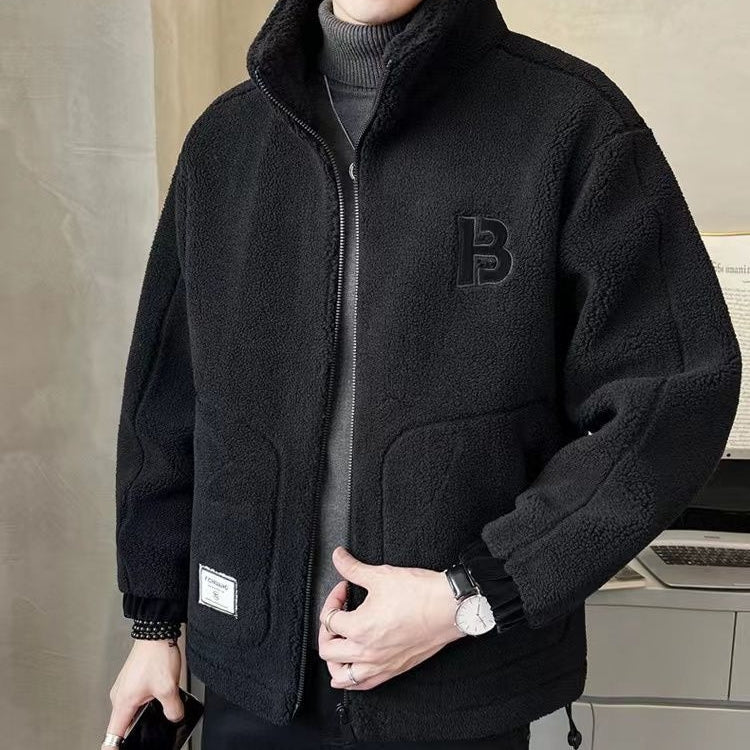 Men's Fleece Winter Jacket with Zip - Warm, Stylish, and Comfortable Outerwear for Cold Weather Adventures