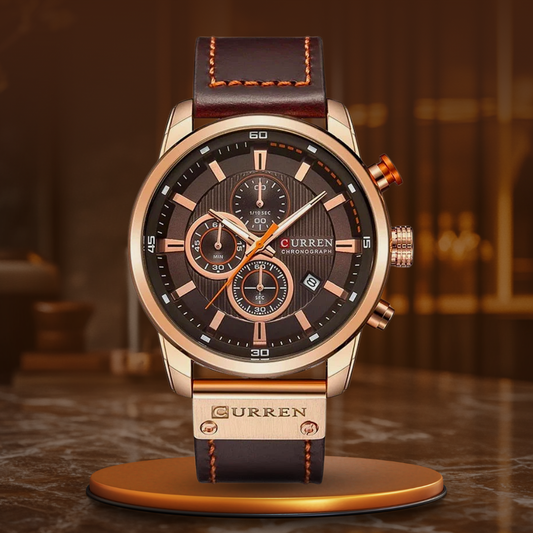 Stitched Quartz Strap Watch